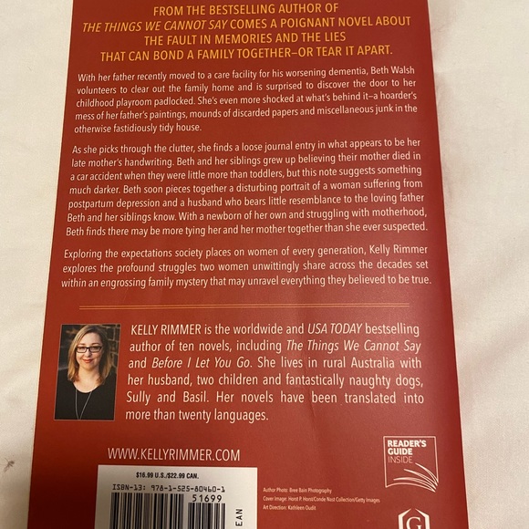 Novel/Book: Truths I Never Told You Novel Chapter Book - Picture 3 of 5